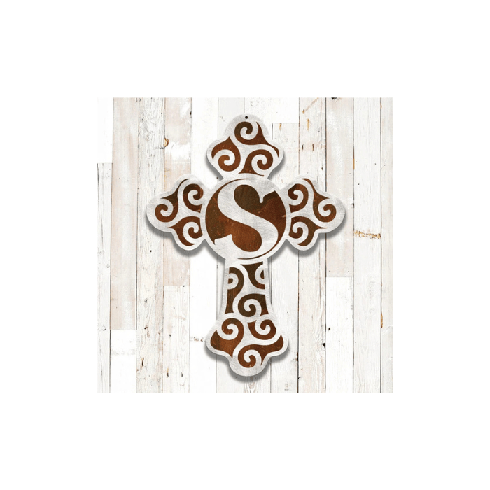 Rusty Rooster Fabrication & Design Physical product Celtic Cross Monogram (Z61)