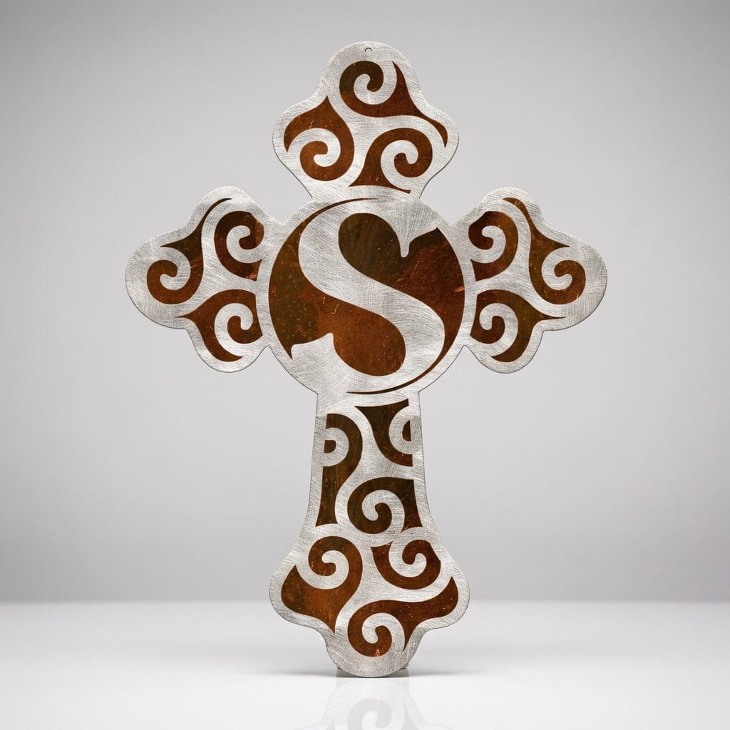 Rusty Rooster Fabrication & Design Physical product Celtic Cross Monogram (Z61)