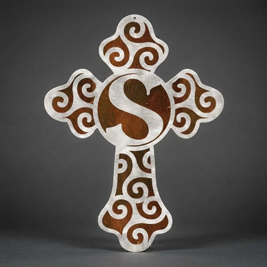 Rusty Rooster Fabrication & Design Physical product Celtic Cross Monogram (Z61)