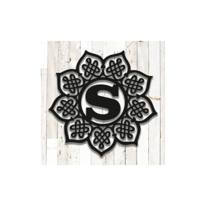 Rusty Rooster Fabrication & Design Physical product Celtic Mandala Monogram (Z60)