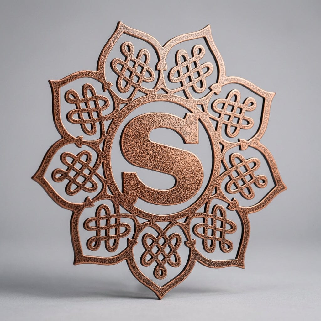 Rusty Rooster Fabrication & Design Physical product Celtic Mandala Monogram (Z60)