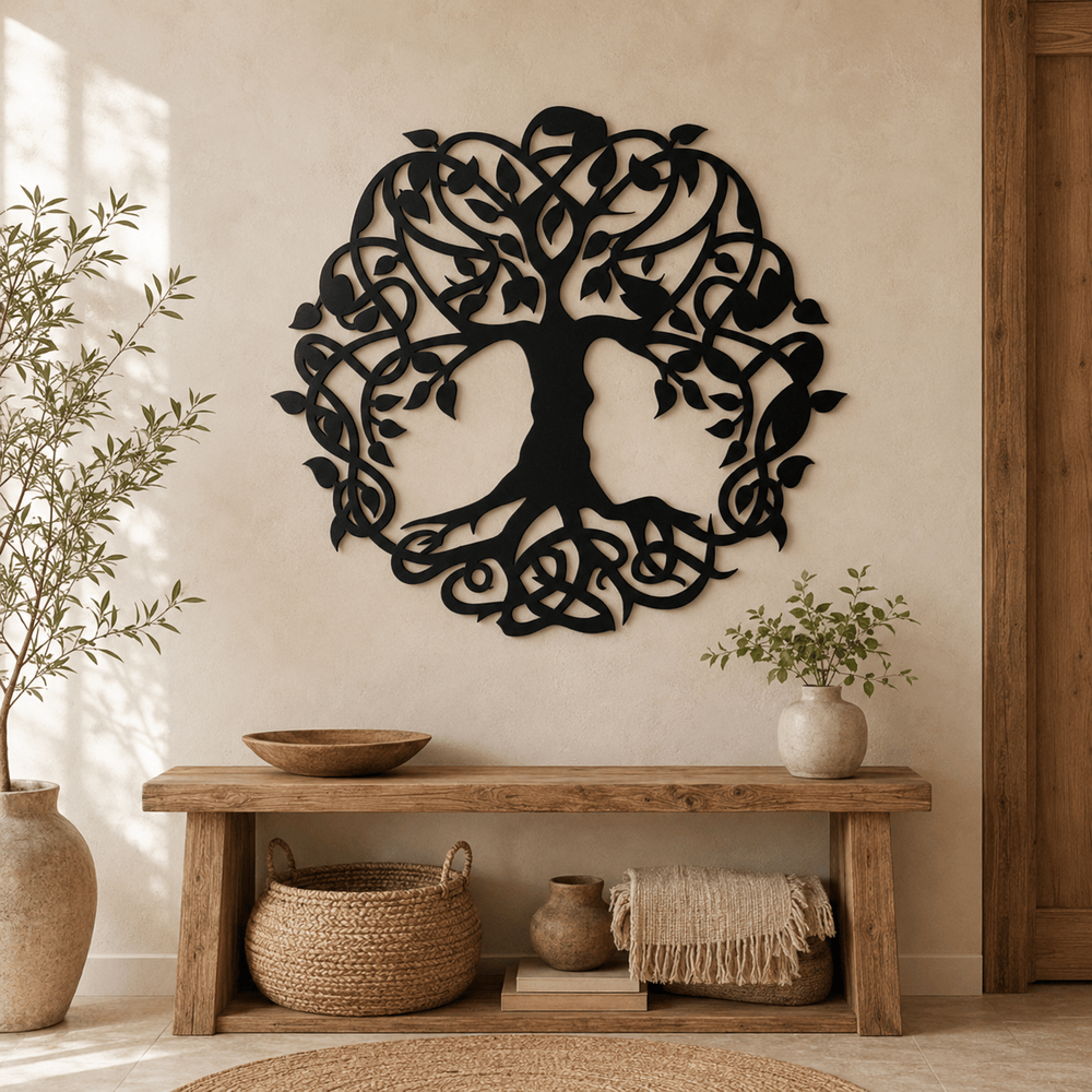 Rusty Rooster Fabrication & Design Physical product Celtic Tree of Life Metal Wall Art (E46)