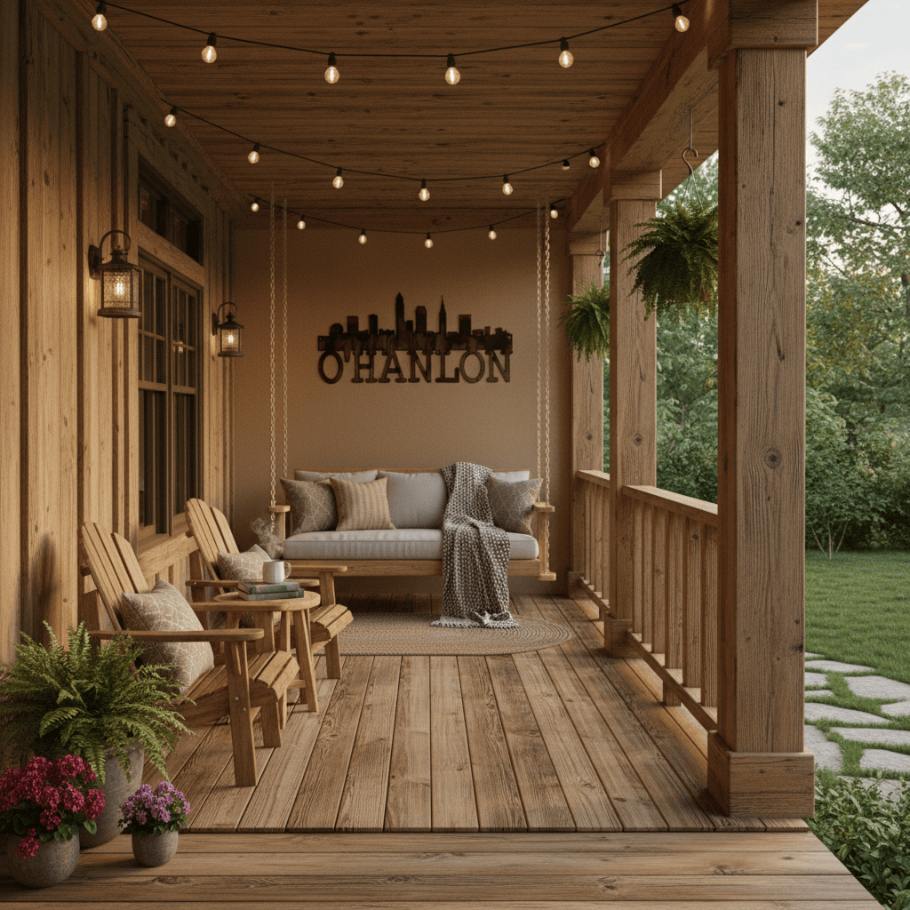 Rusty Rooster Fabrication & Design Physical product Cleveland Skyline with Custom Text Underneath Skyline (X19)