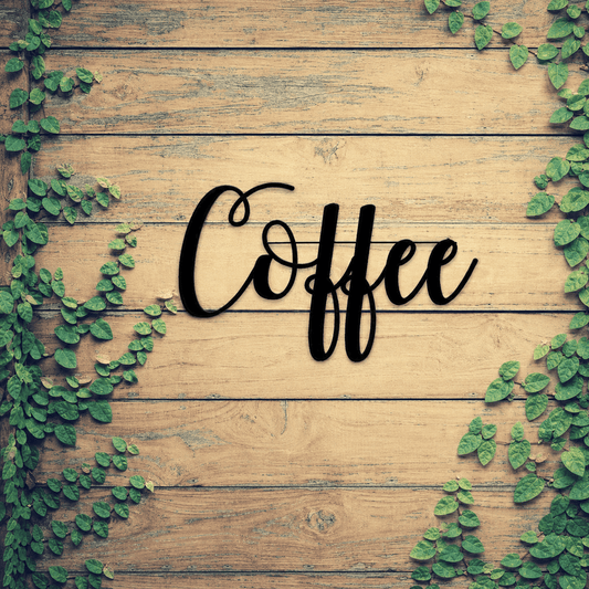 Rusty Rooster Fabrication & Design Physical product Coffee Is My Jam Metal Wall Sign (C36)