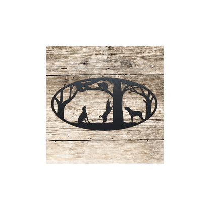 Rusty Rooster Fabrication & Design Physical product Coon Dogs Metal Wall Art (C3)