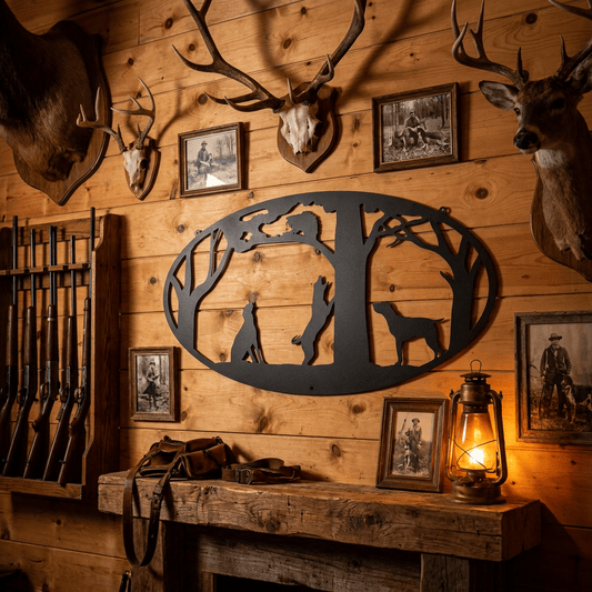 Coon Dogs Metal Wall Art