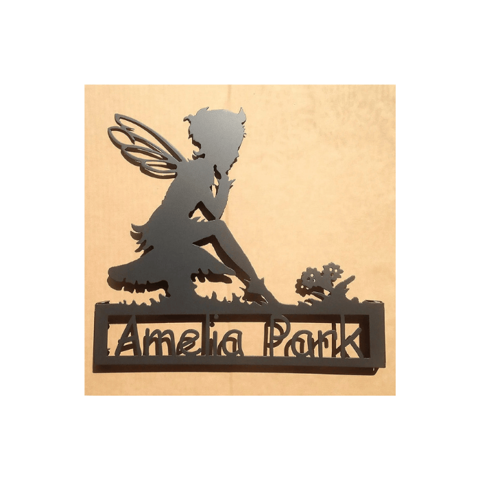 Rusty Rooster Fabrication & Design Physical product Custom Fairy Garden Stake (W5)