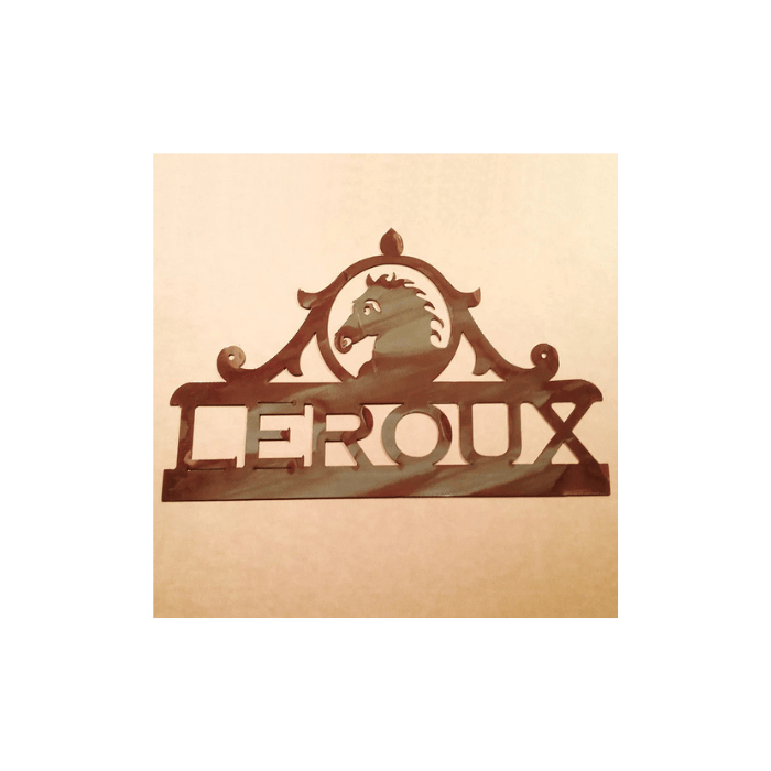 Rusty Rooster Fabrication & Design Physical product Custom Horse Head Sign (B9)