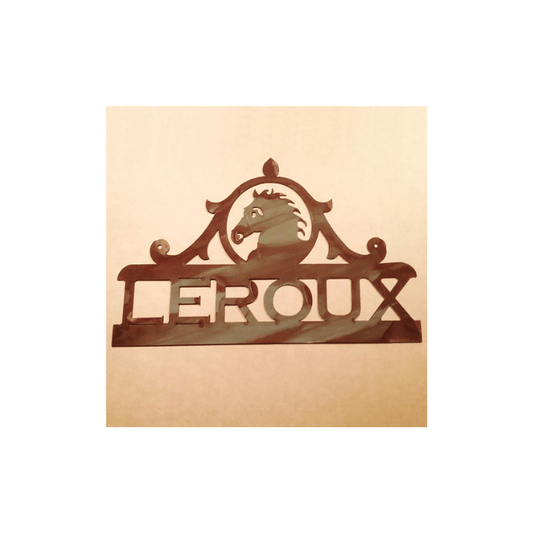 Rusty Rooster Fabrication & Design Physical product Custom Horse Head Sign (B9)