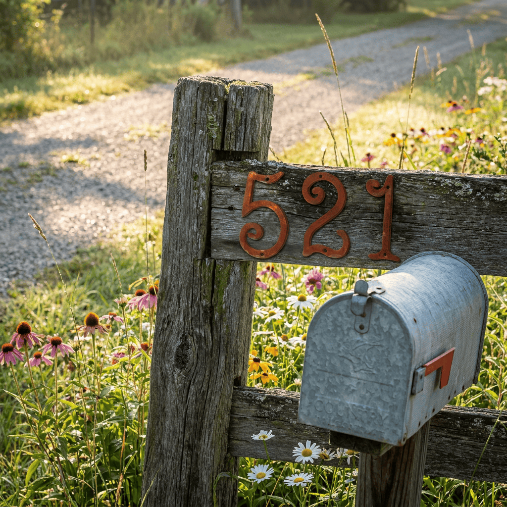 Custom Metal House Numbers — Personalized Address Sign, 16-Gauge American Steel, Indoor/Outdoor (GAW)