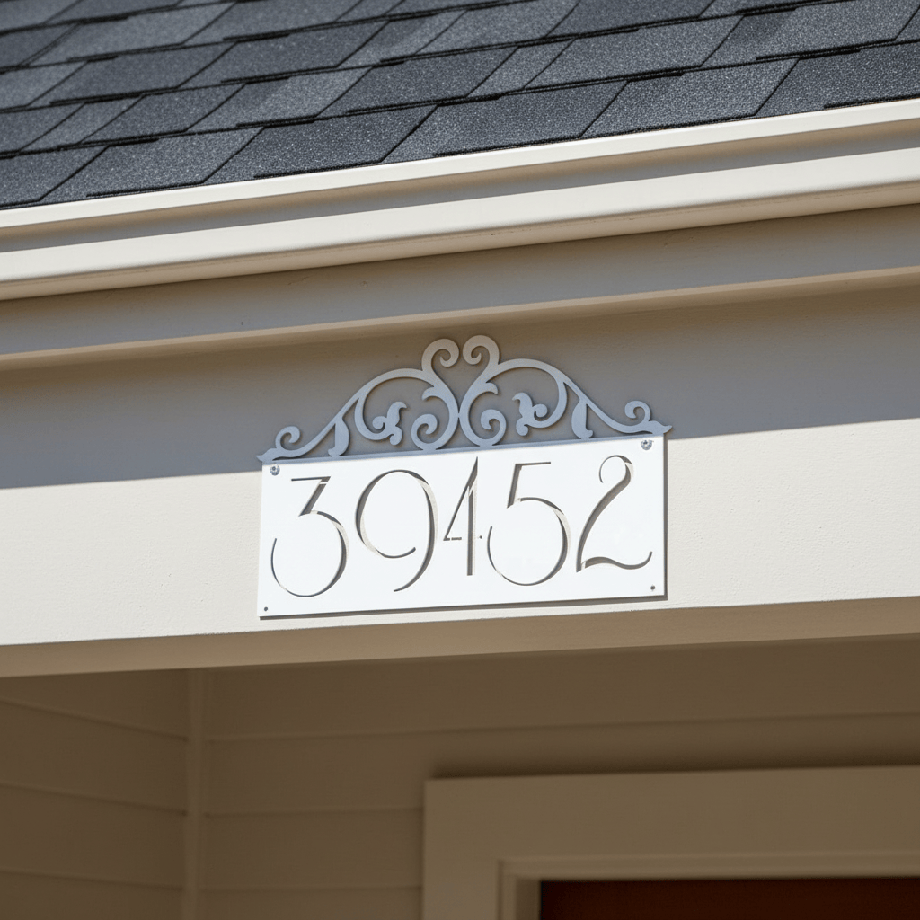 Rusty Rooster Fabrication & Design Physical product Custom Name Heart Scroll Metal Wall Art (N9)