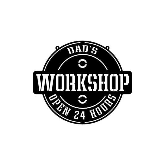 Rusty Rooster Fabrication & Design Physical product Dad's Workshop Metal Sign - Rusty Rooster Metal (C62)