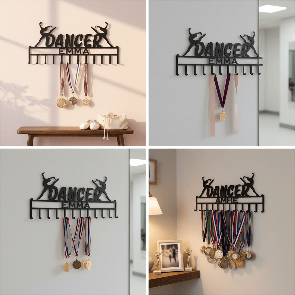 Rusty Rooster Fabrication & Design Physical product Dance Medal Holder (Y44)