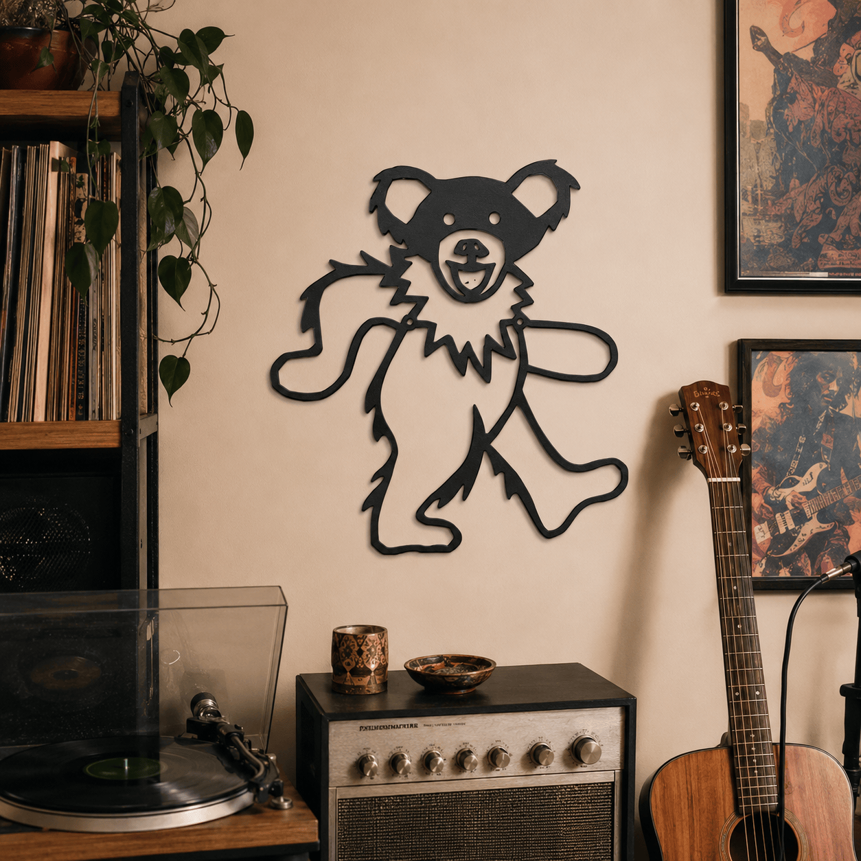 Rusty Rooster Fabrication & Design Physical product Dancing Bear Metal Wall Art (P14)