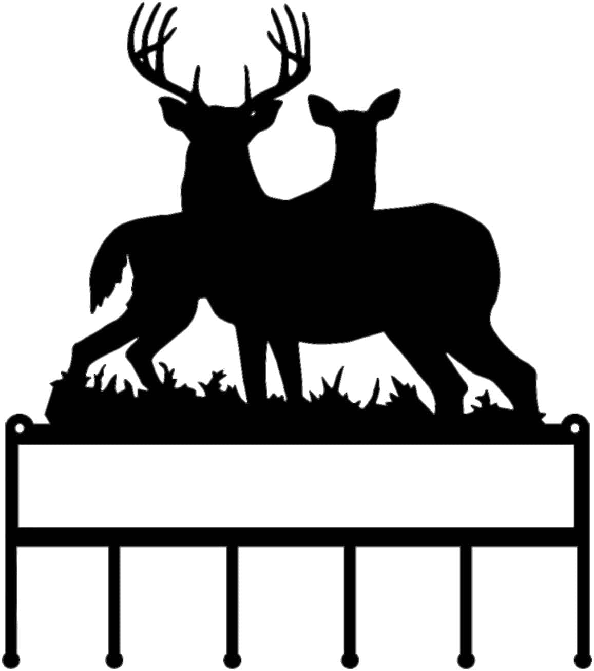 Rusty Rooster Fabrication & Design Physical product Deer Key Holder Featuring a Buck and a Doe ( A93)