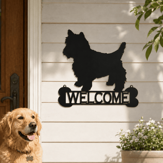 Rusty Rooster Fabrication & Design Physical product Dog Welcome Metal Sign (W3)