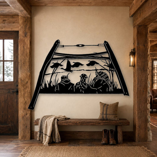 Rusty Rooster Fabrication & Design Physical product Duck Hunting Bow Saw Metal Wall Art (F58)
