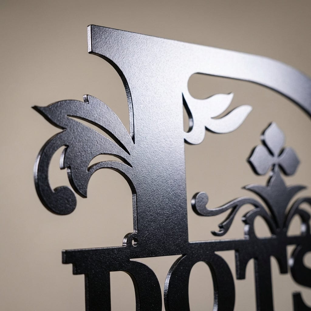 Rusty Rooster Fabrication & Design Physical product Elegant Monogram Family Name Wall Art (P21)