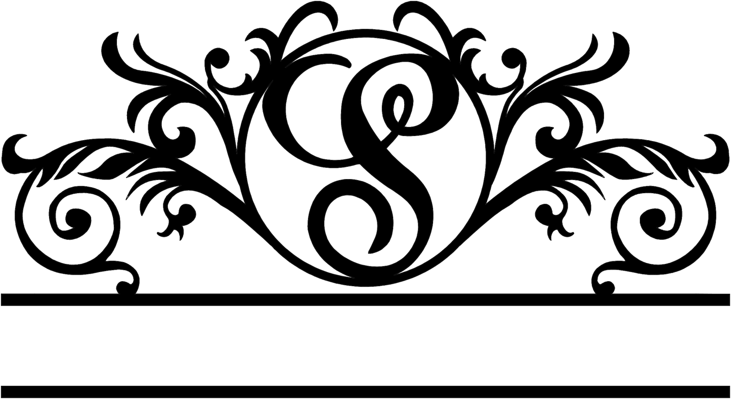 Rusty Rooster Fabrication & Design Physical product Elegant Monogram in a Circle with Established Date  D41