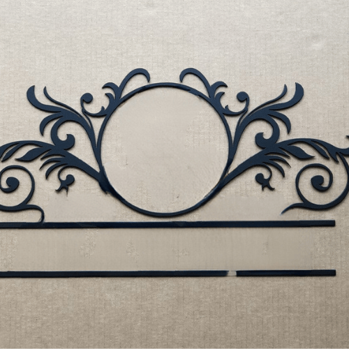 Rusty Rooster Fabrication & Design Physical product Elegant Monogram in a Circle with Established Date  D41