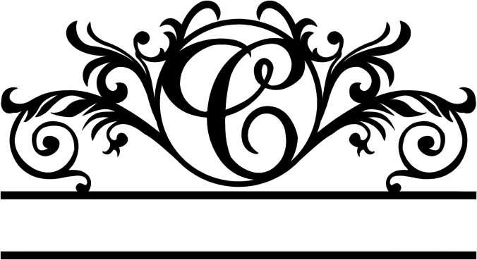 Rusty Rooster Fabrication & Design Physical product Elegant Monogram in a Circle with Established Date  D41