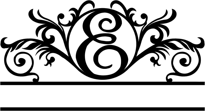 Rusty Rooster Fabrication & Design Physical product Elegant Monogram in a Circle with Established Date  D41