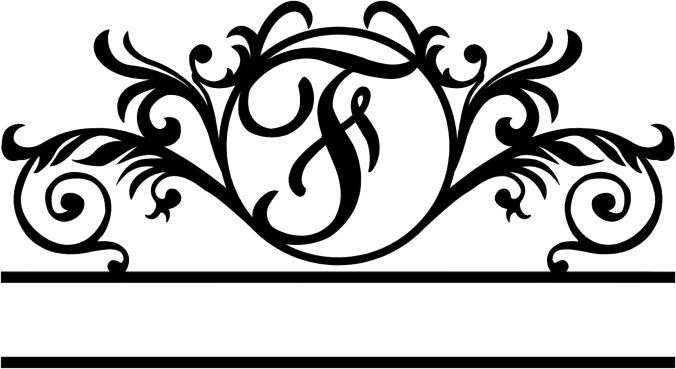 Rusty Rooster Fabrication & Design Physical product Elegant Monogram in a Circle with Established Date  D41