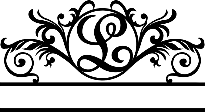 Rusty Rooster Fabrication & Design Physical product Elegant Monogram in a Circle with Established Date  D41