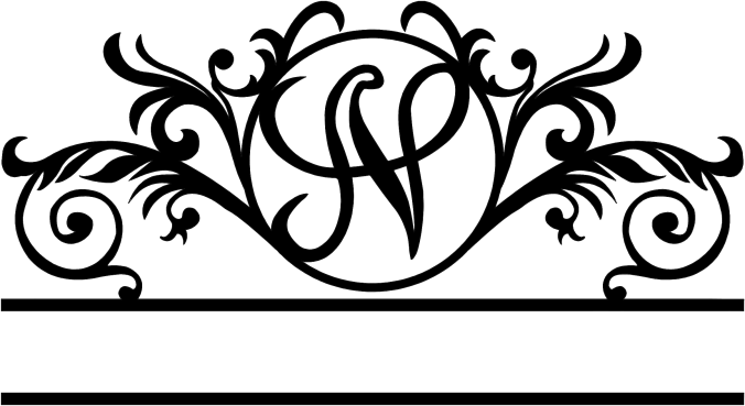 Rusty Rooster Fabrication & Design Physical product Elegant Monogram in a Circle with Established Date  D41