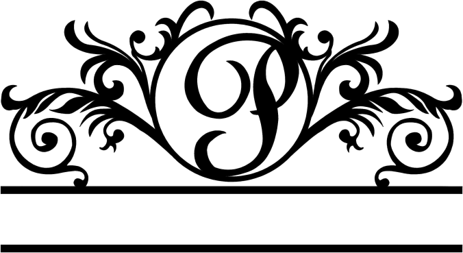 Rusty Rooster Fabrication & Design Physical product Elegant Monogram in a Circle with Established Date  D41