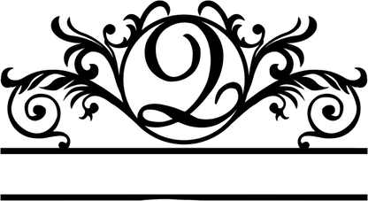 Rusty Rooster Fabrication & Design Physical product Elegant Monogram in a Circle with Established Date  D41