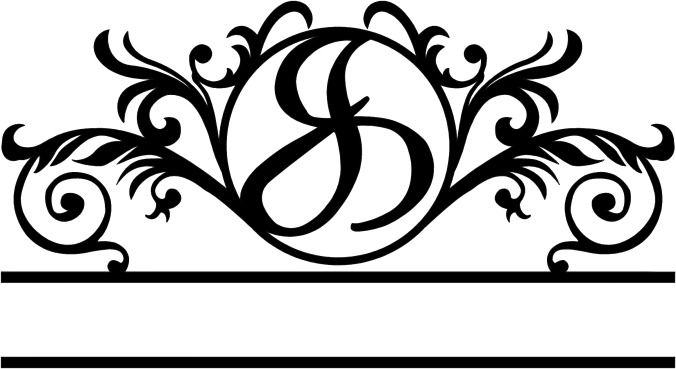 Rusty Rooster Fabrication & Design Physical product Elegant Monogram in a Circle with Established Date  D41