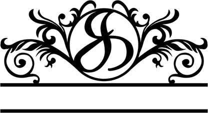 Rusty Rooster Fabrication & Design Physical product Elegant Monogram in a Circle with Established Date  D41