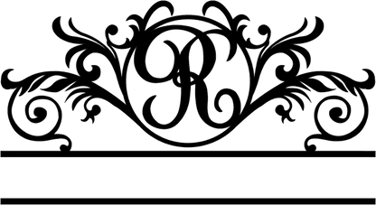 Rusty Rooster Fabrication & Design Physical product Elegant Monogram in a Circle with Established Date  D41