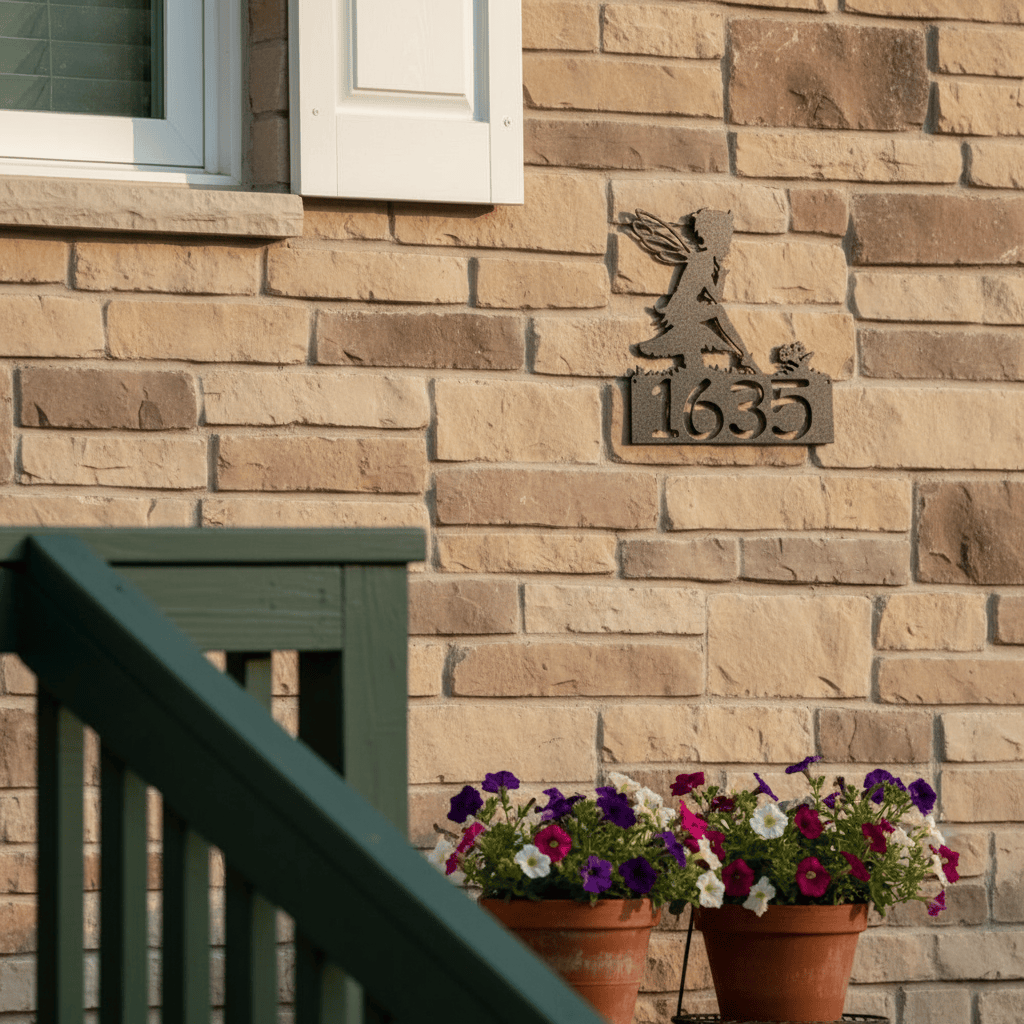 Rusty Rooster Fabrication & Design Physical product Fairy Address Sign (N26)