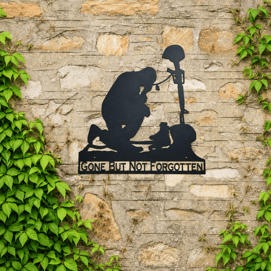 Rusty Rooster Fabrication & Design Physical product Fallen Soldier Memorial Metal Sign (P16)