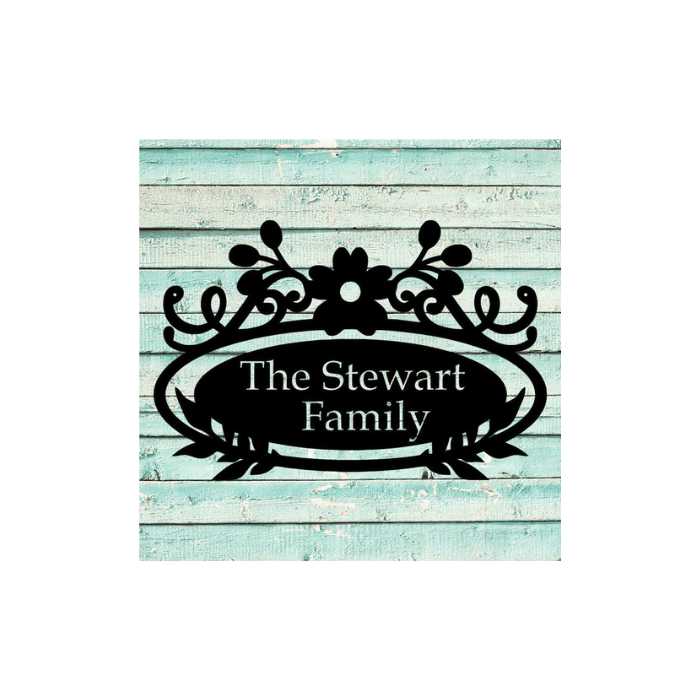 Rusty Rooster Fabrication & Design Physical product Family Name Sign (D49)