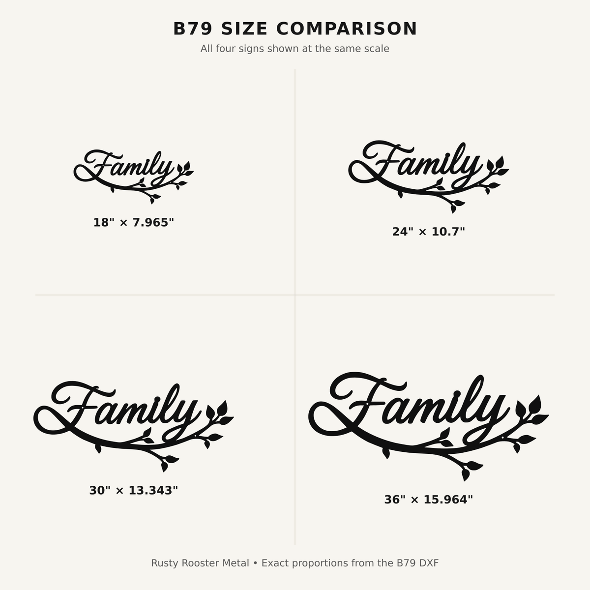 Rusty Rooster Fabrication & Design Physical product Family Tree Branch Metal Wall Art – Rustic Family Décor (B79)