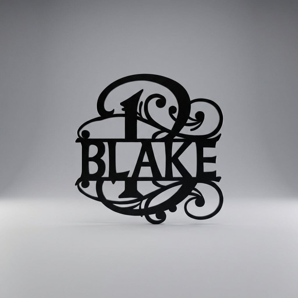 Rusty Rooster Fabrication & Design Physical product Fancy Monogram (F39)