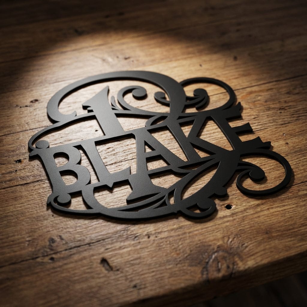 Rusty Rooster Fabrication & Design Physical product Fancy Monogram (F39)