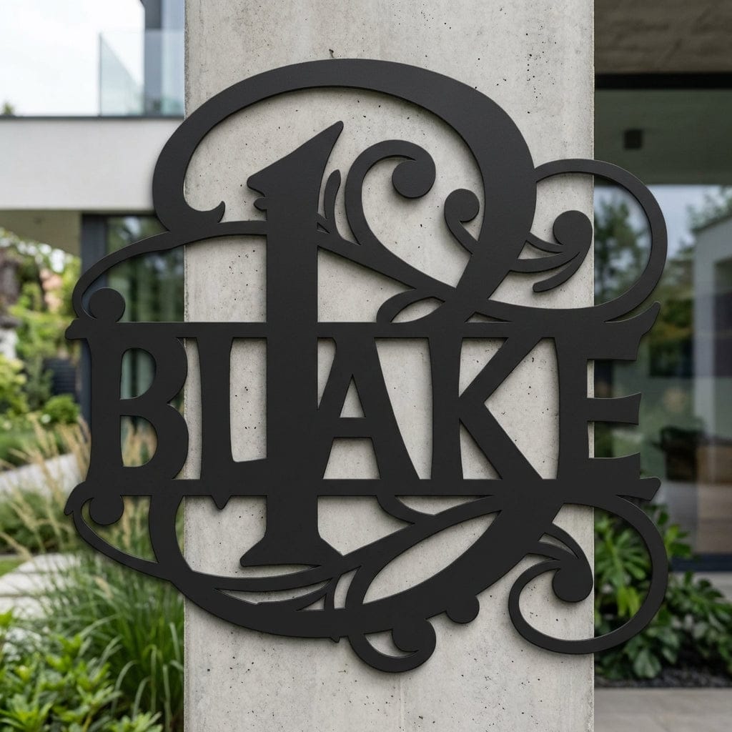 Rusty Rooster Fabrication & Design Physical product Fancy Monogram (F39)