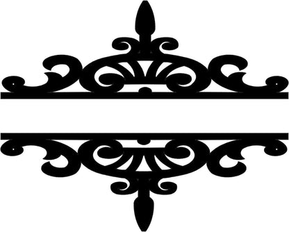 Rusty Rooster Fabrication & Design Physical product Fancy Scroll Work Address or Name Sign (T6)