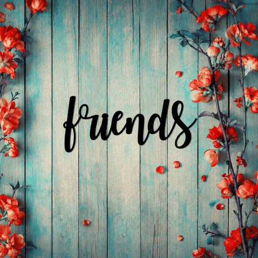 Rusty Rooster Fabrication & Design Physical product Friends Are Fun Metal Wall Sign (C35)