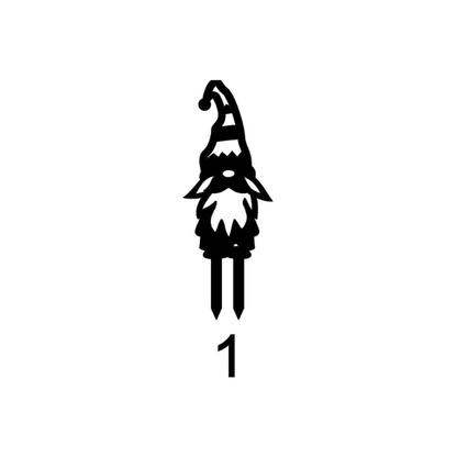 Rusty Rooster Fabrication & Design Physical product Garden Gnome Stakes, Outdoor Garden Décor, Gnome Yard Stakes, Garden Decoration,  Fairy Garden, Spring Garden Art, Housewarming Gift,  (C56)