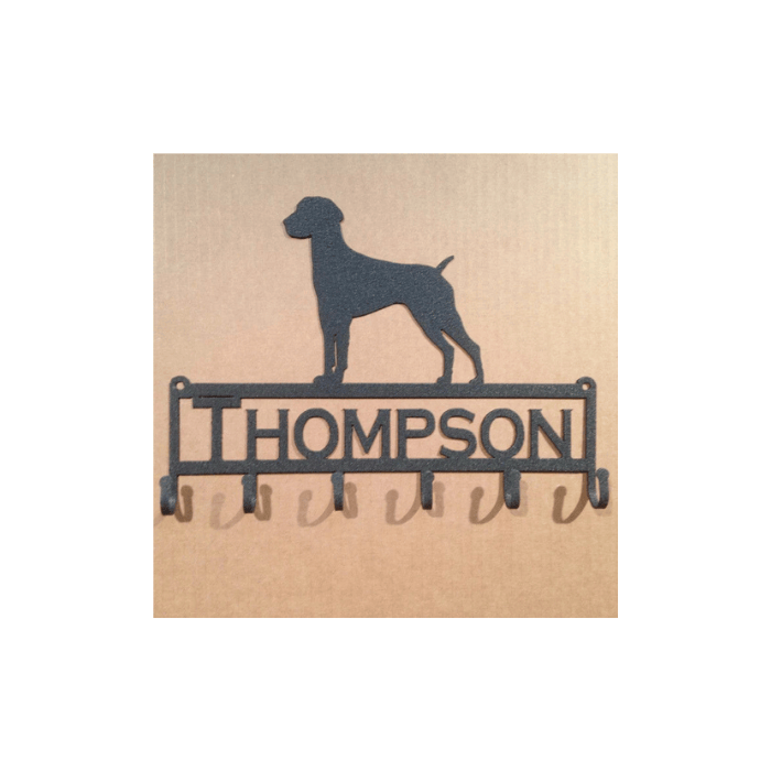 Rusty Rooster Fabrication & Design Physical product German shorthair Key Holder with Personalized Text Field (I29)