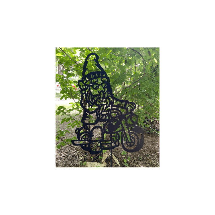 Rusty Rooster Fabrication & Design Physical product Gnome On A Motorcycle, Dad Gifts, Man Cave,  Garden Décor,  (G47)