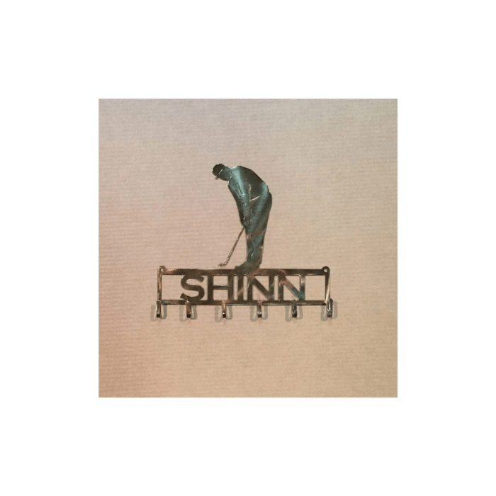 Rusty Rooster Fabrication & Design Physical product Golfer Key Holder with Personalized Text Field (O28)