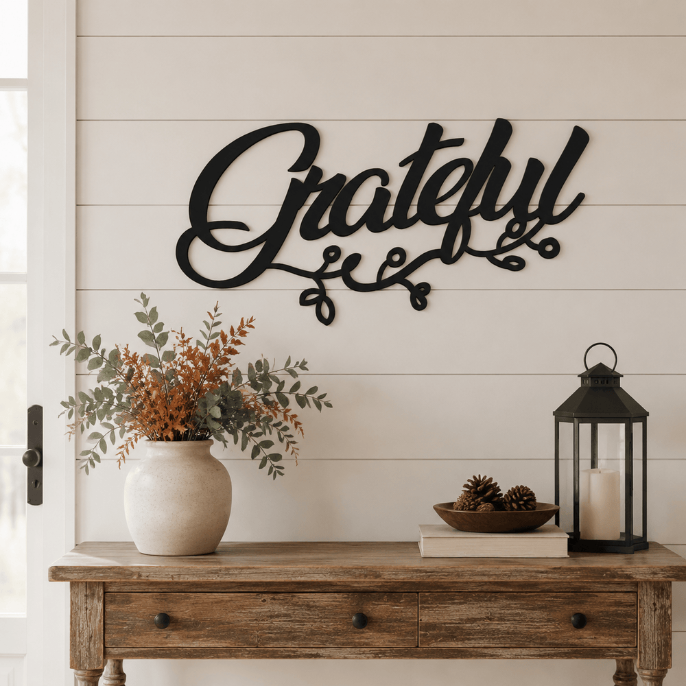 Rusty Rooster Fabrication & Design Physical product Grateful Metal Word Wall Art (G34)