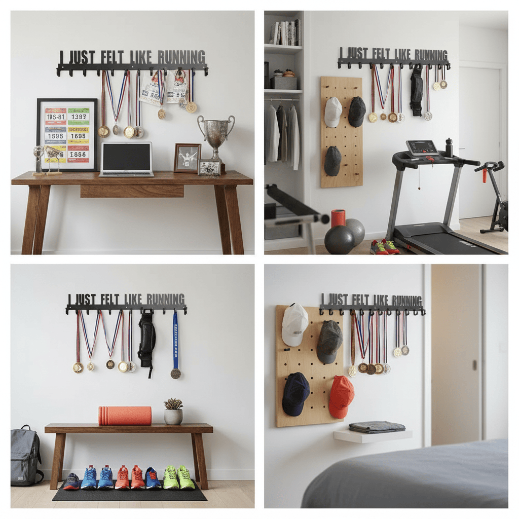 Rusty Rooster Fabrication & Design Physical product “I Just Felt Like Running” Hanging Rack (P24)