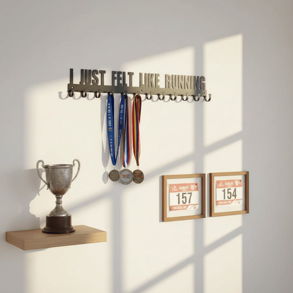 Rusty Rooster Fabrication & Design Physical product “I Just Felt Like Running” Hanging Rack (P24)